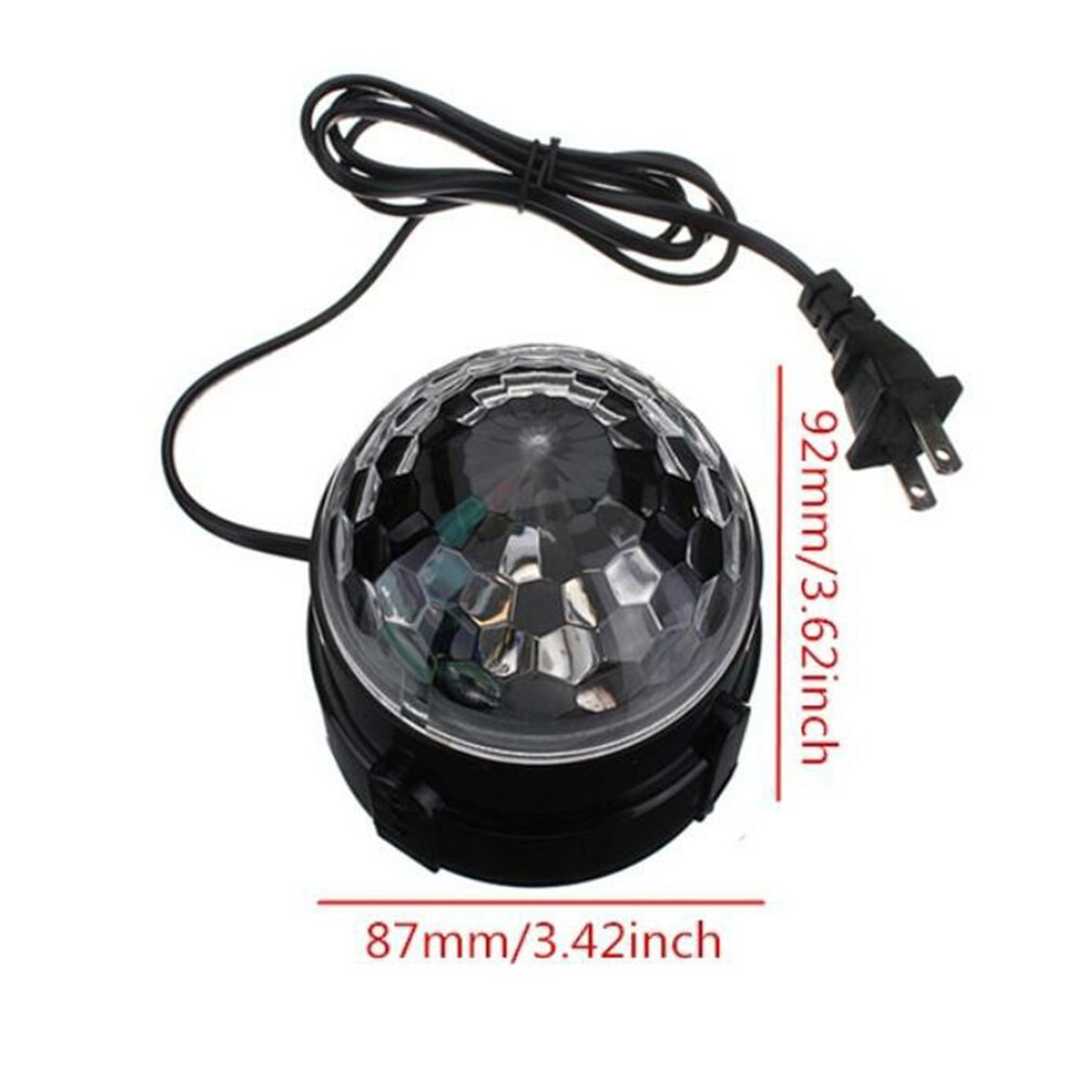 Sound Active Mini RGB LED Wedding Party Disco Club DJ Light Crystal Magic Ball Effect Stage Lighting