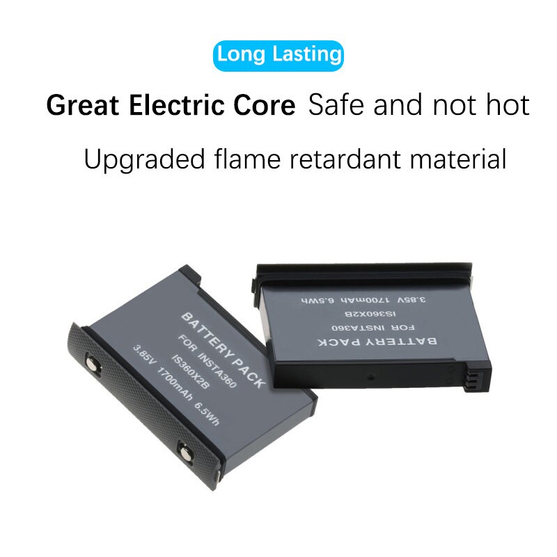 neue 1700mAh Insta360 EINE X2 batterie und Mikro USB batterie ladegerät für Insta 360 eins X 2 Aktion kamera Zubehör