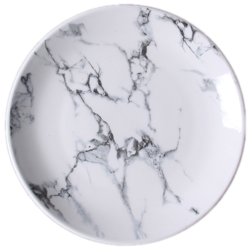 Kwartel 10 Inches Diner Plaat, Keramische Schalen en Borden Sets, Marmer Mok/Plaat, keramische Marmer Servies, Lepel, Kom, Koffie Set