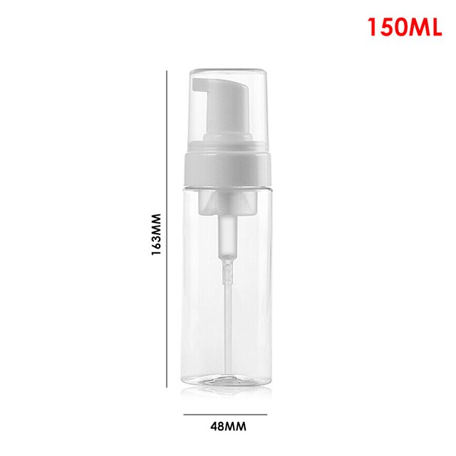 150/100/60/30ML Leere Kunststoff Schäumen Hand Seife Spender Schaum Pumpe Flasche Schlecht Kunststoff Flasche transparent Mit Flach Kopf: 150 ml
