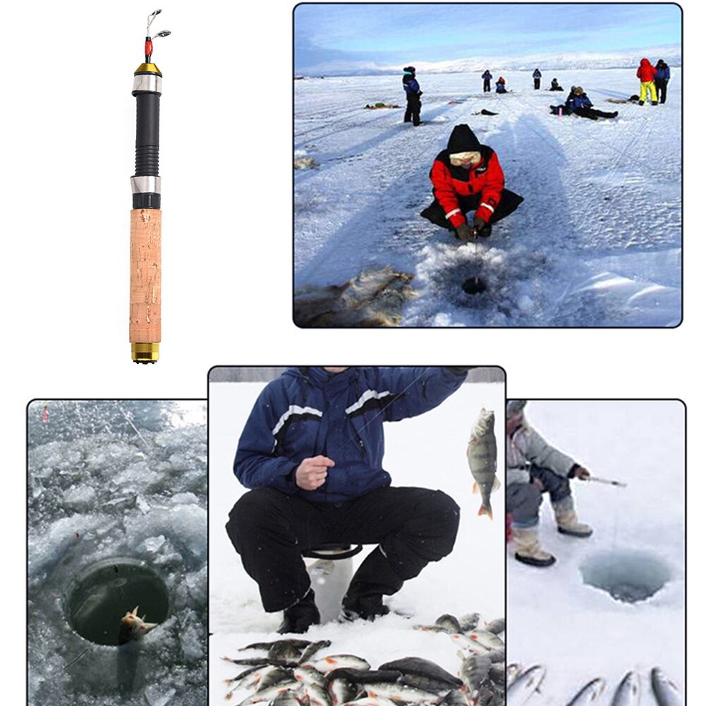 Winter Ice Fishing Rod Pole Portable Winter Fish Rods Fishing Pole 60cm Outdoor Lake Sea Fish Tool Tackle Pescara Accessories