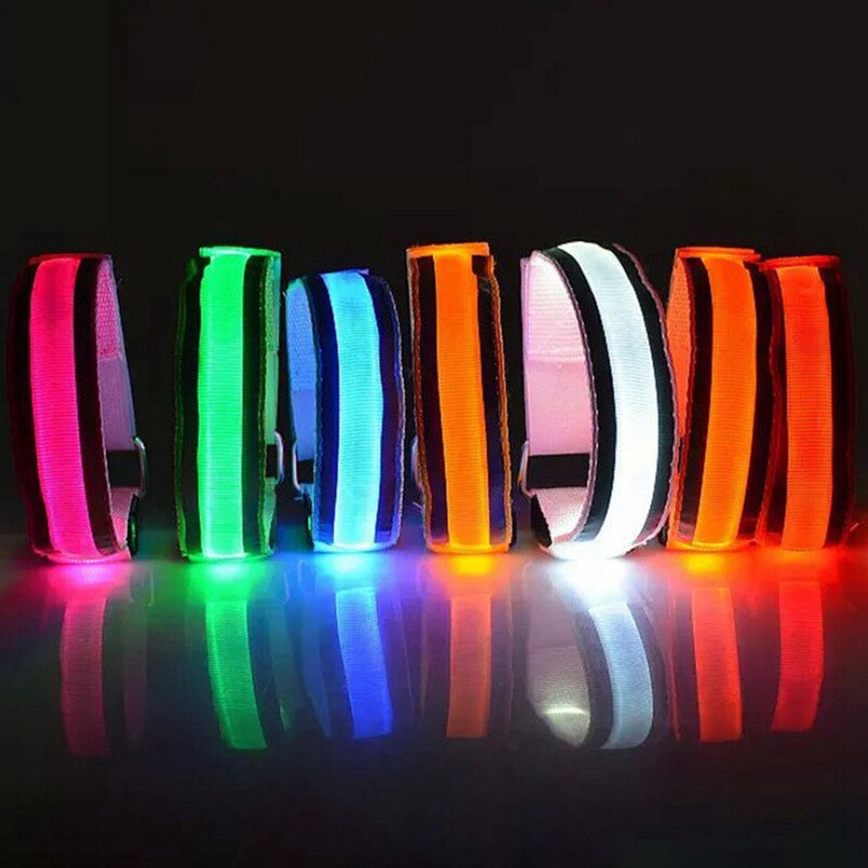 LED Reflecterende Licht Arm Armband Strap Veiligheid Riem Voor Night Hardlopen Fietsen Outdoor Activiteiten Veilig Decor