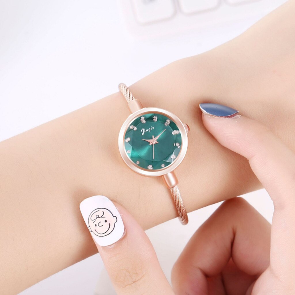 Retro Simple silver women watches small bracelet female clock Stainless Steel Chic Wristwatches Gold Silver