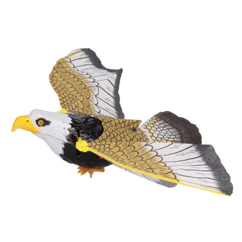Funny Toys Big Electric Eagle Flying Bird LED Light Eye Glowing Sound Bird Hawk Toys Kids Educational Toys: Default Title