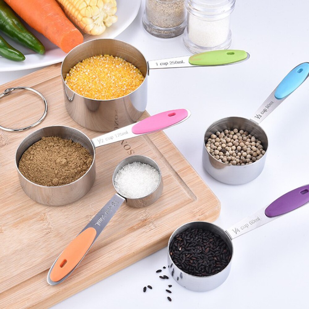 10 stuks maatbekers en lepels theelepel roestvrij staal set koffie thee