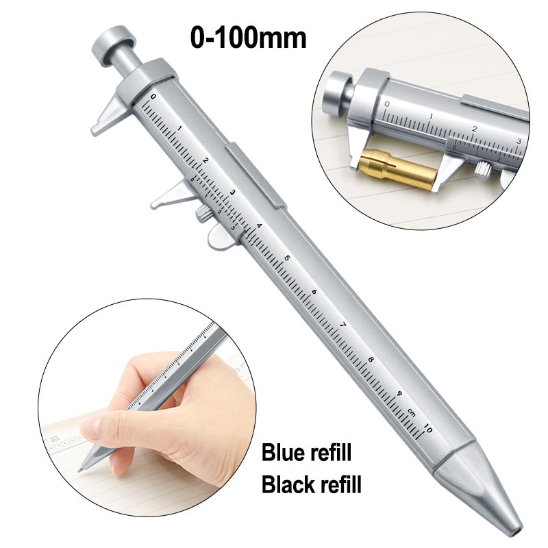 Multifunction Gel Ink Pen Vernier Caliper Roller Ball Pen Stationery Ball-Point Ball-Point 0.5mm