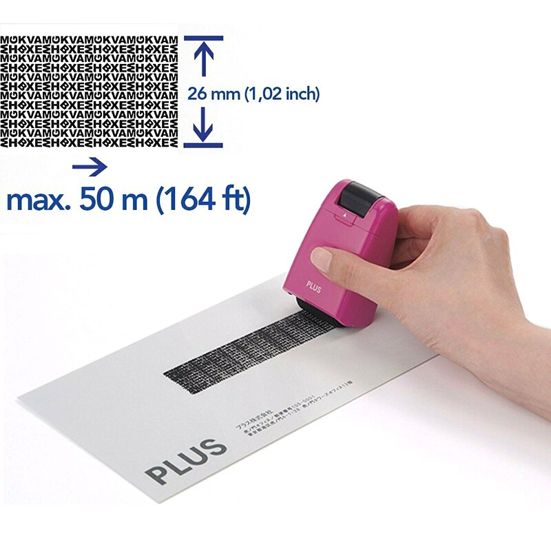 Mini ID Roller Stamp Self-Inking Stamping Stamps Code Security Office Supply DFD Camouflage Roller Stamp Guard