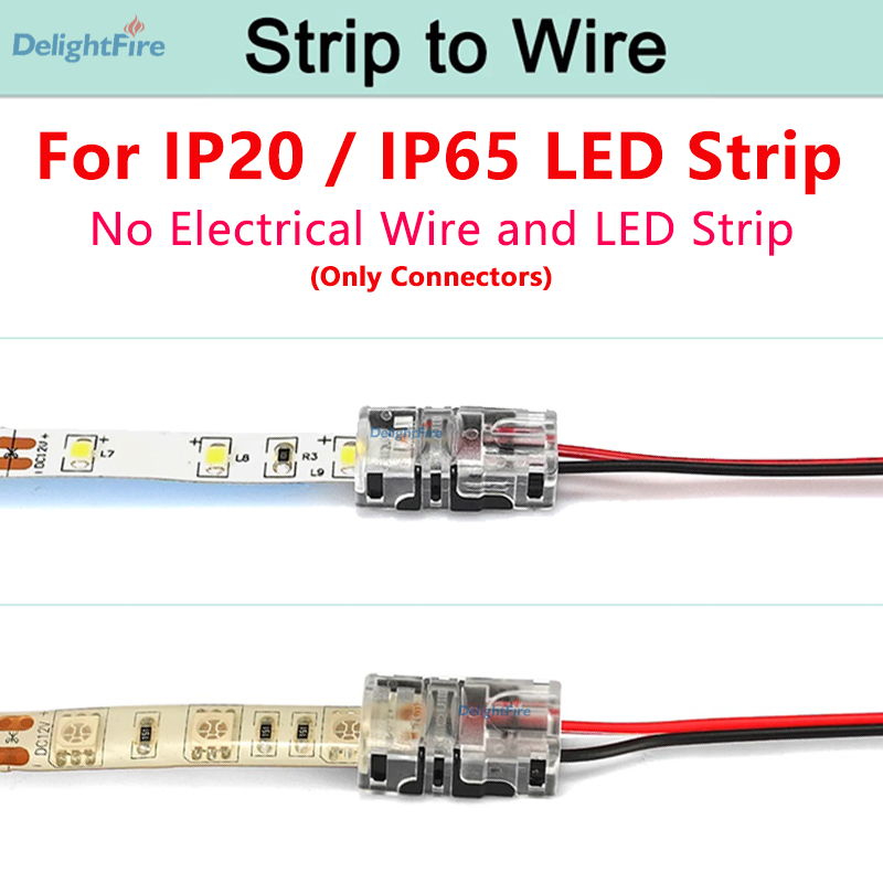 Soldeerloze LED-connector 6 5 4 3 2-pins LED-stripconnectoren voor RGB RGBW SMD 5050 WS2812B LED-strip Lichtdraadaansluiting: Oranje / Onder 5 stuks / 5P