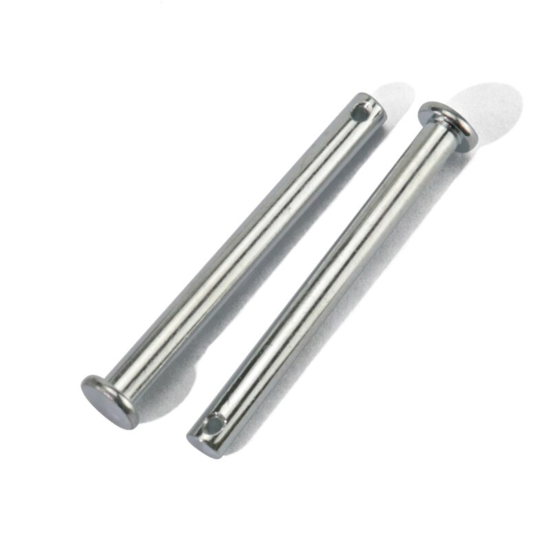 M8 M10 M12 Clevis Pins with Head Carbon Steel with Zinc Plat Shaft Flat Head with Hole Positioning Pins Cylindrical Pin Bolt Pin