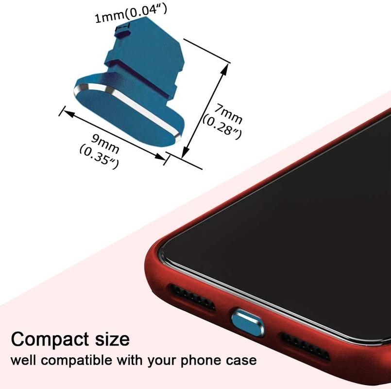 Tapón antipolvo de Metal, puerto de carga, tapón antipolvo para iPad iPhone 14 13 12 Pro Max Xr 7 8 Plus, Airpods para ios, accesorios de enchufe Lightning
