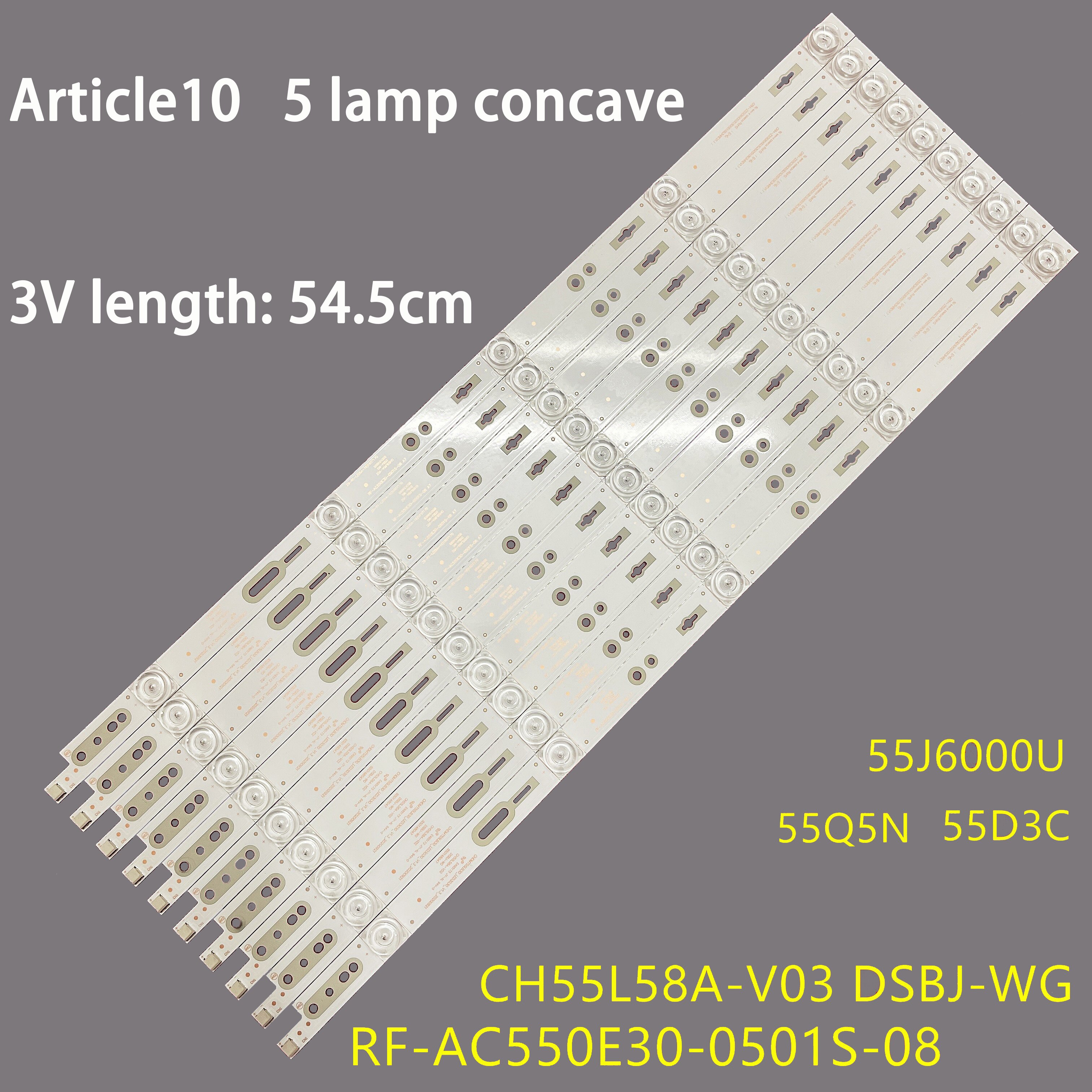 3v led backlight chong hong 55 e 8/55 e 9000/55 d 3s/55 a 3u/55em crh -z55 e 90003030051263 hrev 5 led 545mm