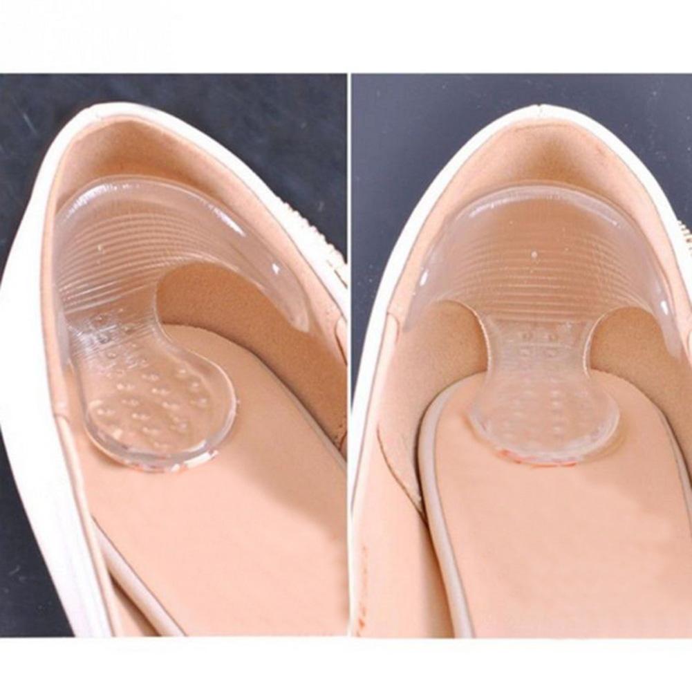 High Heels Grip Shoe Insoles Gel Pad Foot Care Arch Support Cushion Heel Insert Silicon Gel Insoles for Shoes Christmas