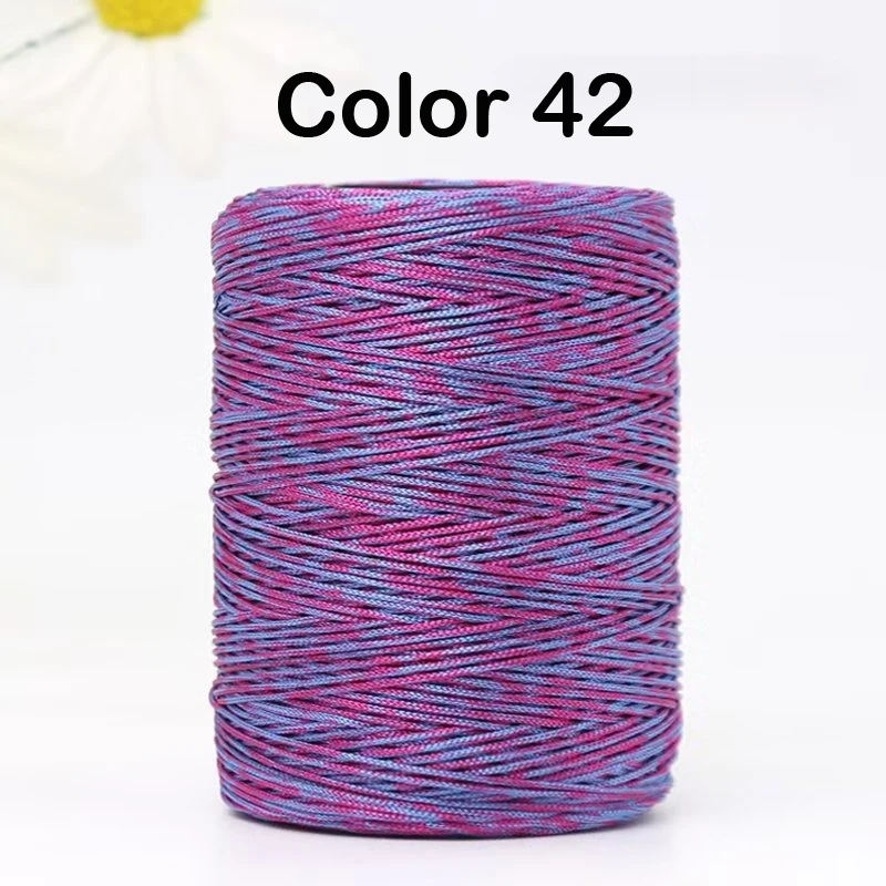 1mm 230 Meters Summer Crochet Thread for DIY Knitting Bag Shoes Hat Hollow Polyester Rope for Handmade Yarn Craft Ice Silk