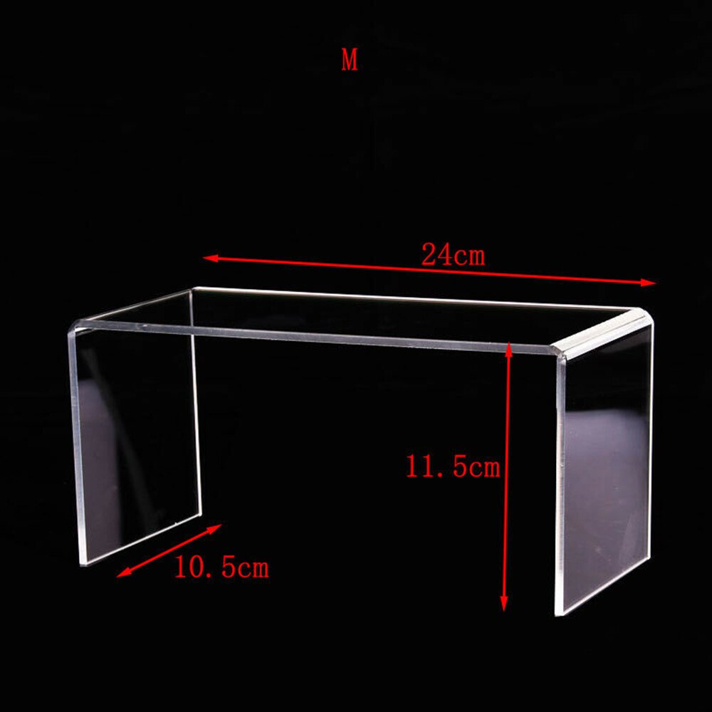 High Clear Acrylic Jewelry Display Stand Wallet Holder Toy Mobile Watch Bag Shoes Display For Window Multifunction Display: M