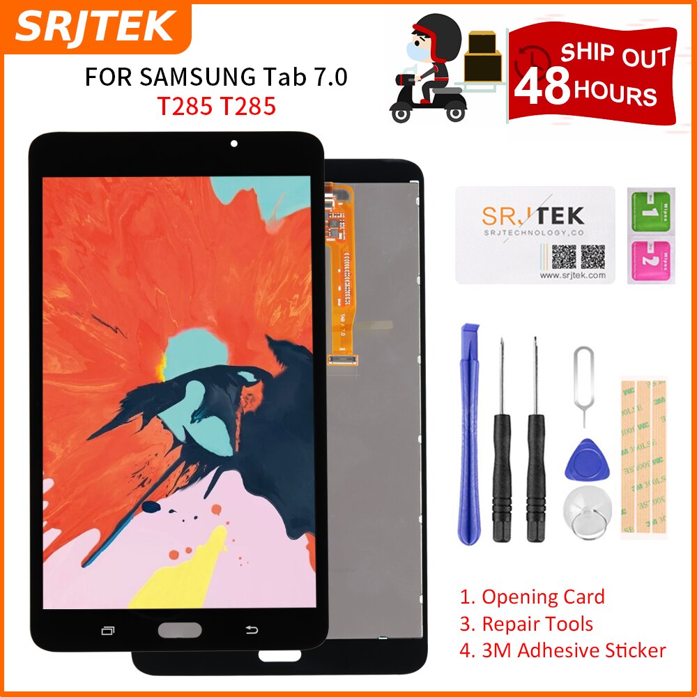 SM T280 LCD For Samsung Galaxy Tab A 7.0 SM-T280 LCD SM-T285 T285 Display Touch Screen Digitizer Assembly Matrix Parts 7"