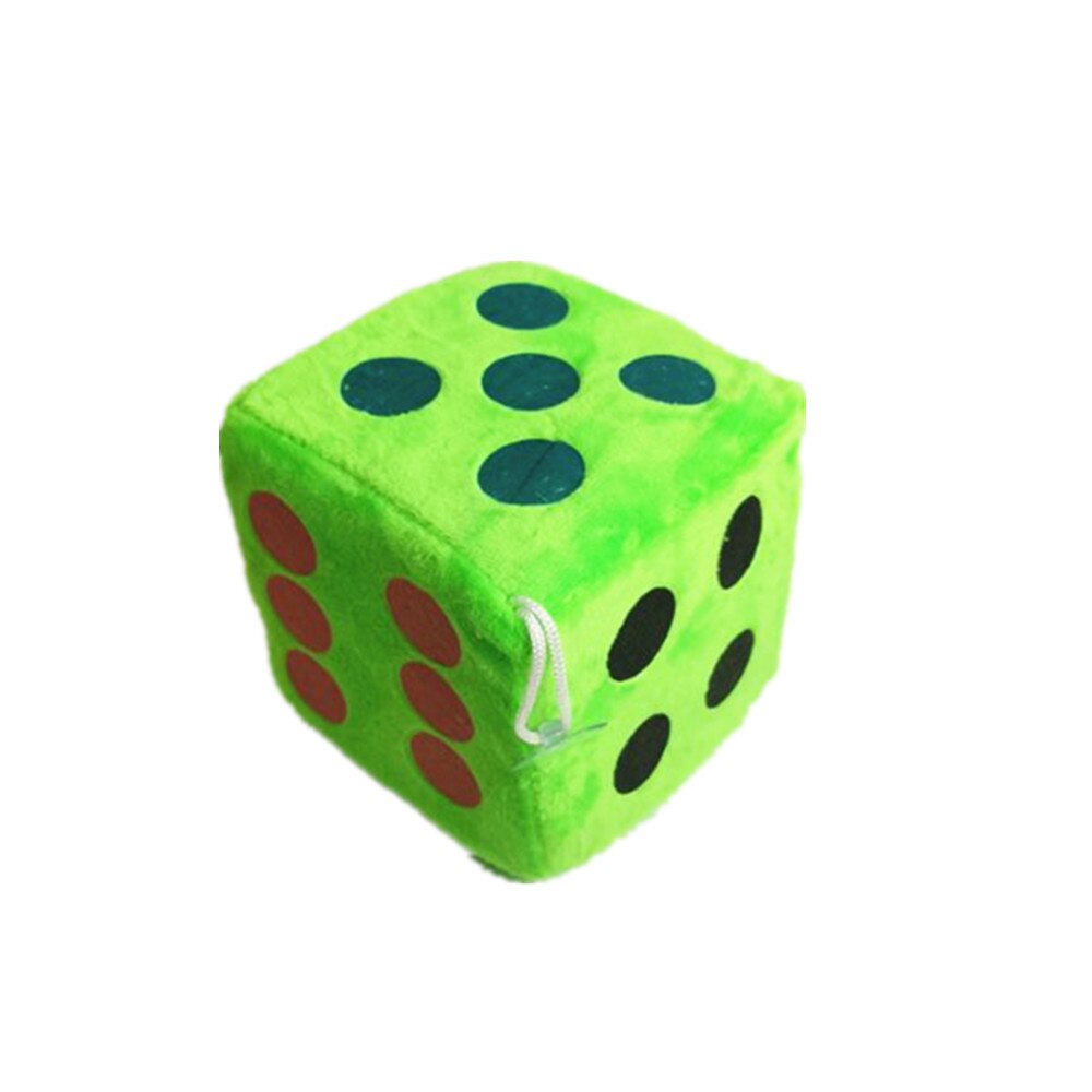 1 pces/grande brinquedo de pelúcia dados comprimento lateral 12cm ponto dados três cores estão disponíveis adereços para jogos de educação precoce