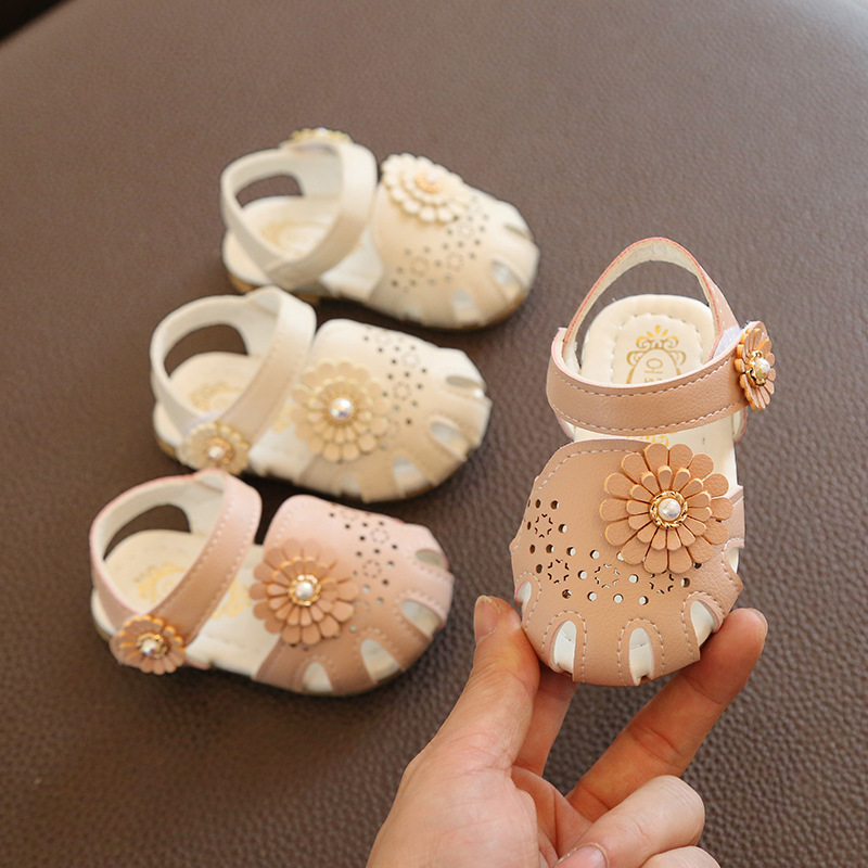 Sandali del bambino di Estate Della Ragazza Dei Capretti Scarpe di 0-2 Anni I Bambini Infantili Sandali casual Morbido Scarpe Della Ragazza Del Bambino Del Bambino Scarpe