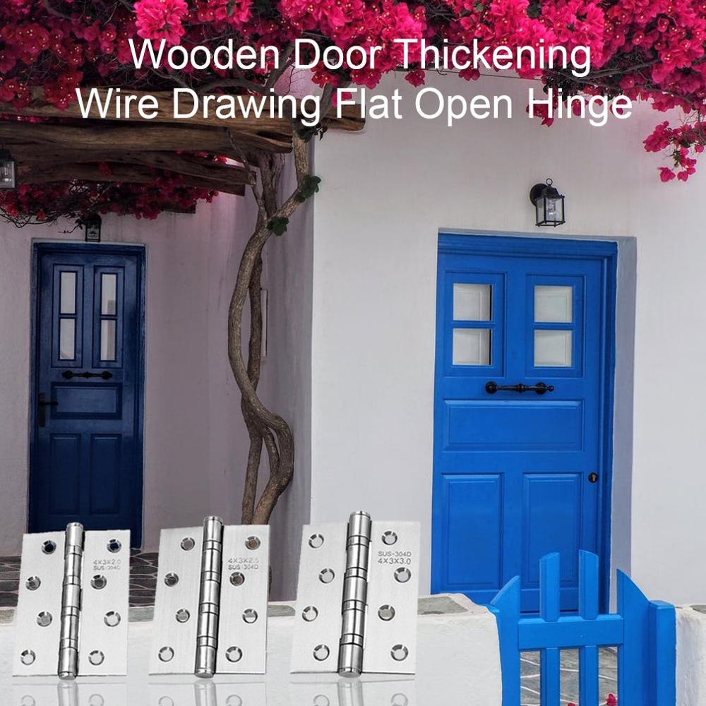 Wood Door Exquisitely Durable Stainless Steel Free Slot Bearing Thickened Mute Sub-door Hinge