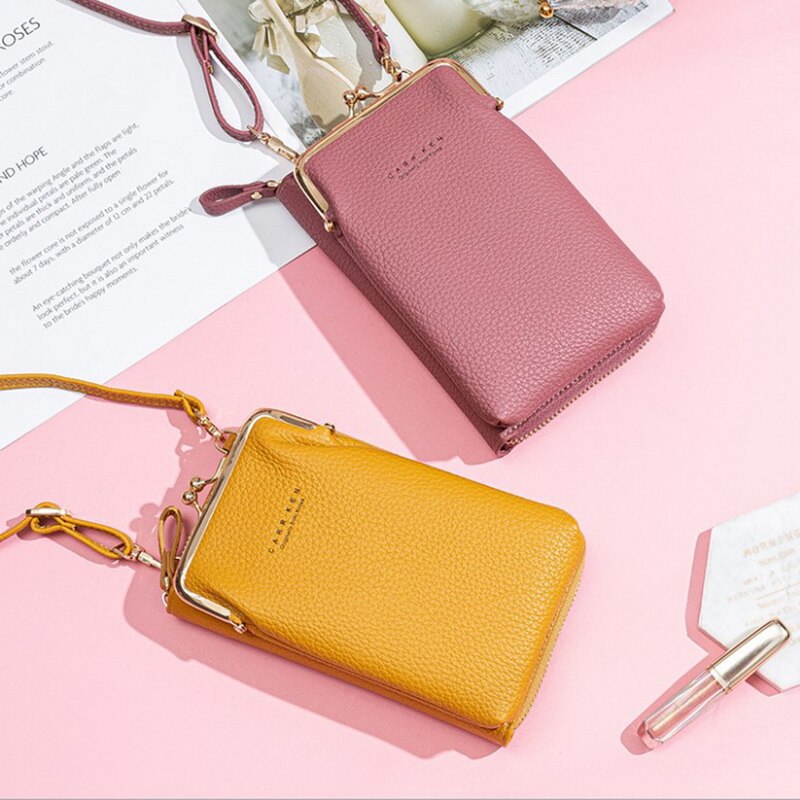 Small Crossbody Bags Women Mini PU Leather Shoulder Messenger Bag For Girls Yellow Bolsas Ladies Phone Purse Zipper Flap