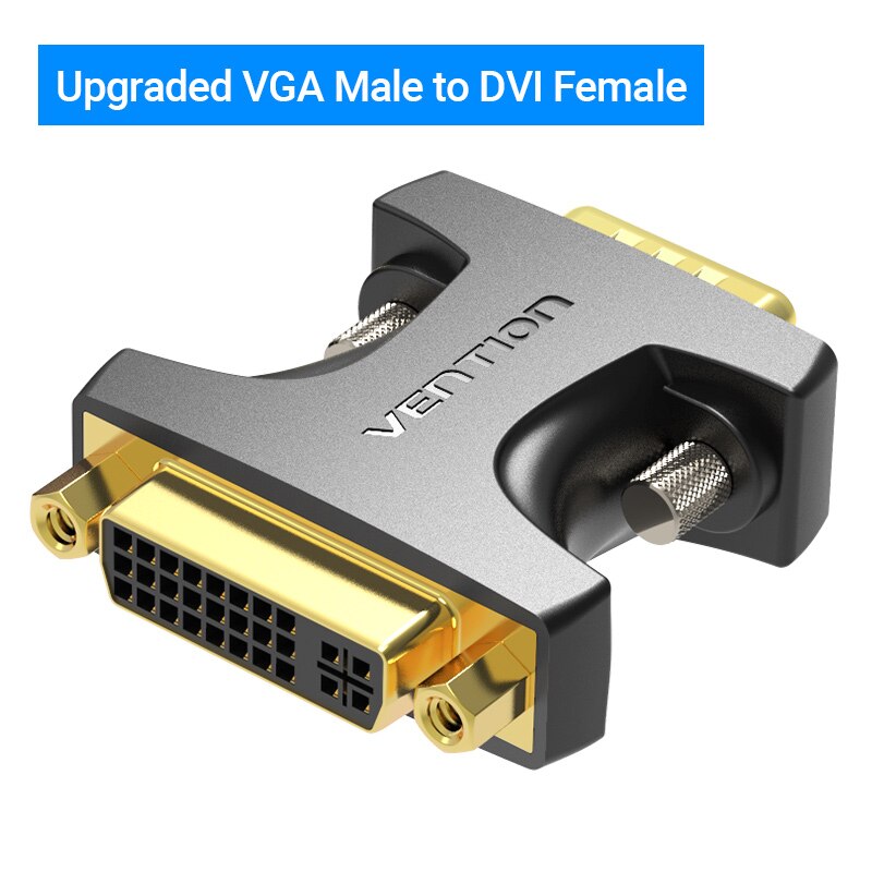 Adaptateur DVI VGA bidirectionnel adaptateur VGA vers DVI DVI-I 24 + 5 femelle vers VGA câble mâle pour projecteur HDTV DVI vers VGA: DDDB0