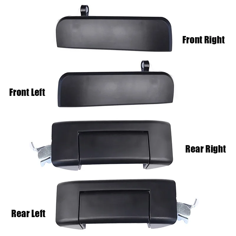 Tiradores de puerta Exterior de coche, manijas delanteras, traseras, izquierda y derecha, aptas para Lifan foison , color negro, accesorios para automóviles