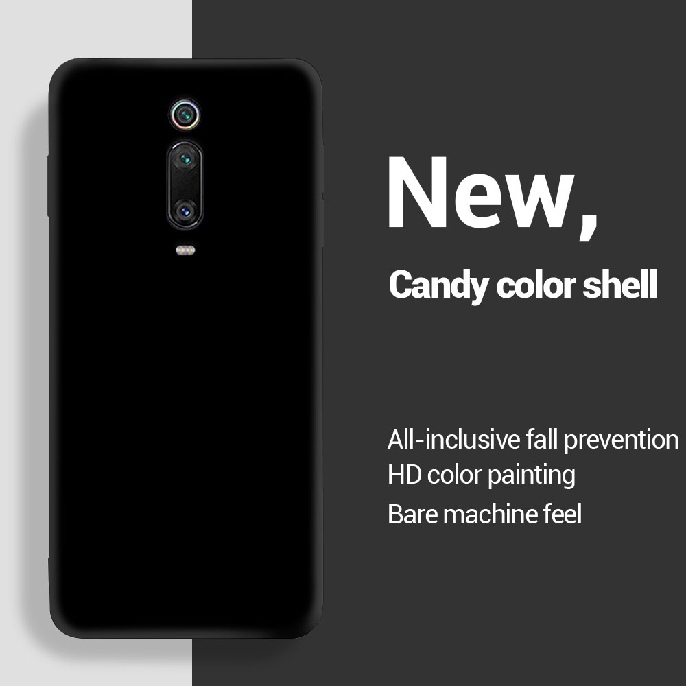 Pour Xiaomi Mi 9T Pro étui Silicone souple couverture arrière pour Xiaomi 9T 9 T coques de téléphone pour Xiaomi 9T Pro Coque Fundas: Marron / Xiaomi Mi 9T