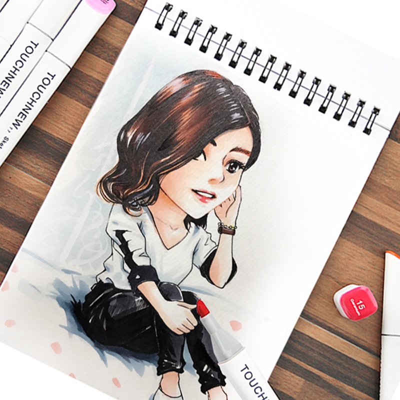 Luma Marker Papier DIN A5 – Designbox Mit 80 Blättern Für Marker, Aquarell & Mixed Media