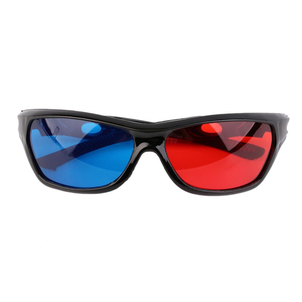 Volwassen Zwart Frame Rood Blauw 3D Bril Voor Dimensional Anaglyph Movie Game Dvd Voor Dimensional Anaglyph Movie Game 3D Bril