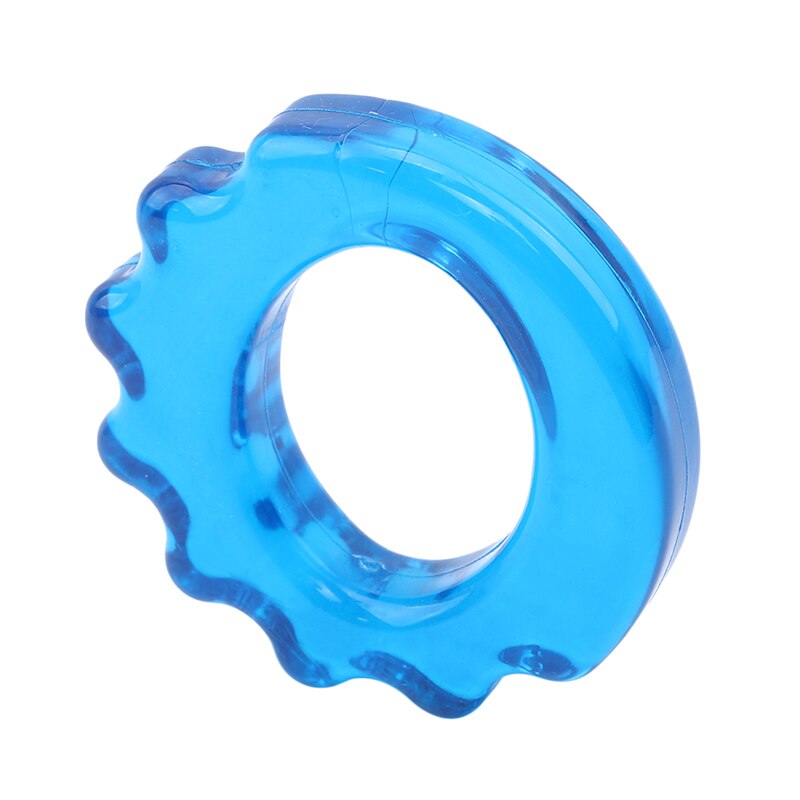 Finger grip pvc voksen gym expander griper grip hånd ring øvelser muskel kraft trening ring fitness utstyr: Blå
