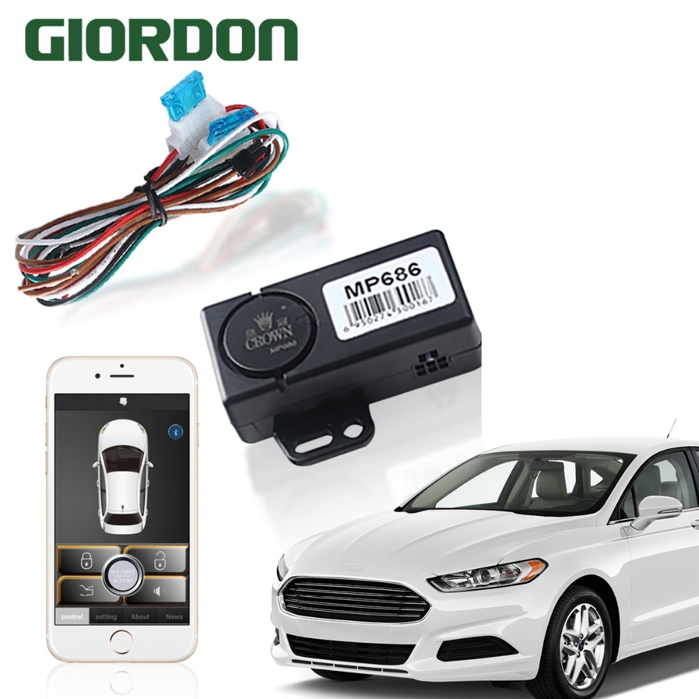 Mobile phone control keyless entry alarm system car engine start stop system remote Control the car by phone automatically