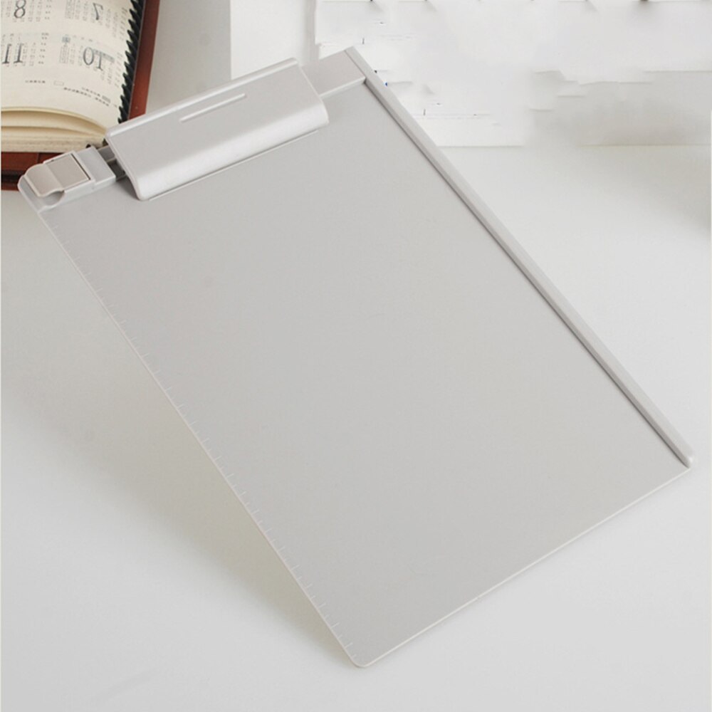 1pc Clipboard A5 Paper Holder Hardboard Writing Folders for Classrooms Office School: Grey