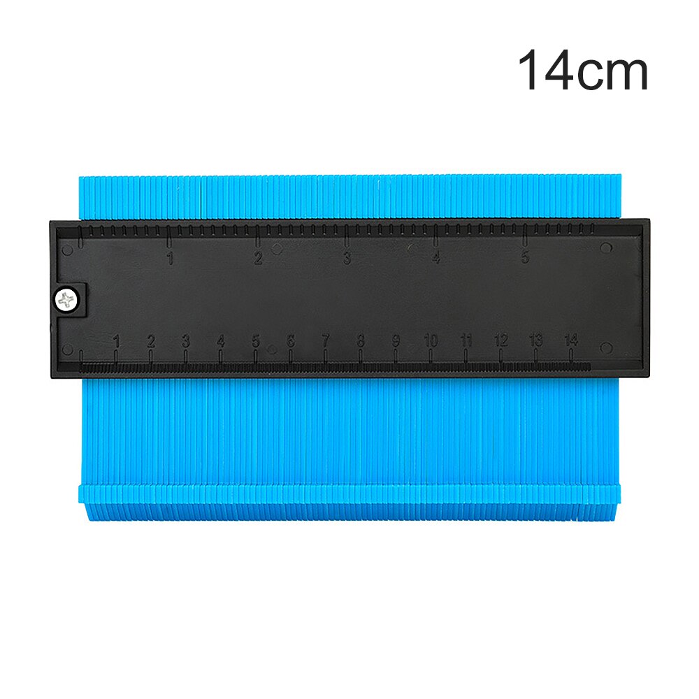 12/14/25Cm Saker Contour Gauge Profile Tool Shape Contour Duplication Gauge Tool Plastic Irregular Shaper Profile Ruler Marking: 14cm Blue