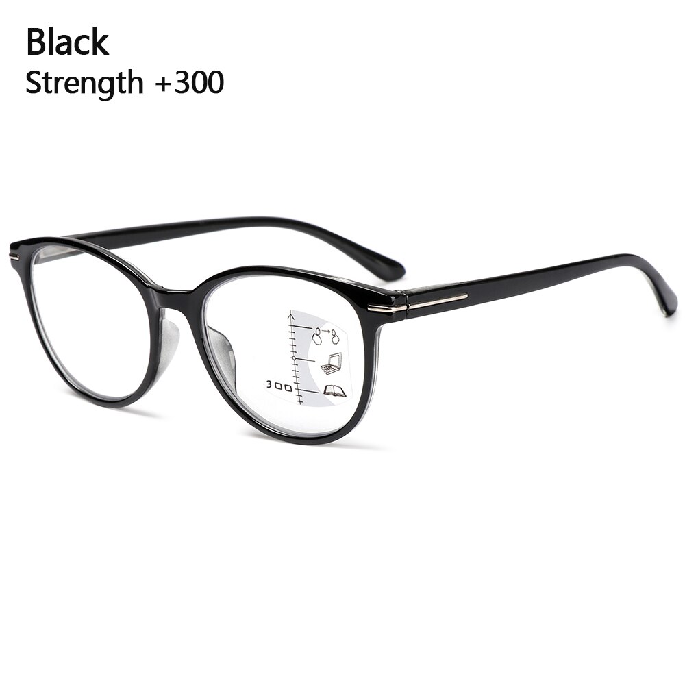Lunettes de lecture multifocales progressives, unisexe, anti uv, lumière bleue, presbytie, ordinateur, force + 1.0 ~ + 3.5: Strength 3.00