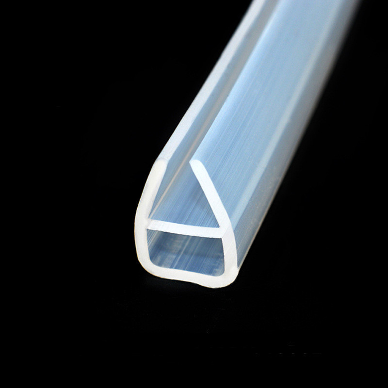 Glas Afdichting Strips H/F/U Vorm Siliconen Douche Scherm Afdichting Sliding Strip Rubber Voor 6-12mm Deur Badkamer Raam Glas 1M #40: 10mm / U