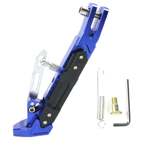 CNC Upgrade Foot Support for KUGOO G-Booster G2 Pro Electric Scooter Kick Stand Parking Bracket Adjustable Kickstand Parts: Upgrade blue