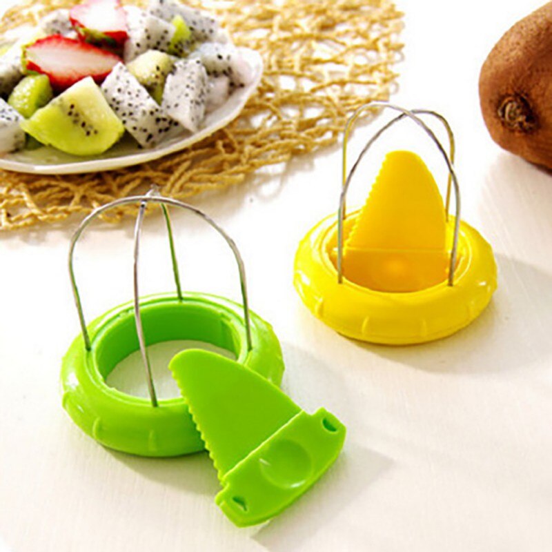 1 Stuk Duurzame Fruit Kiwi Cutter Apparaat Graven Core Peel Twister Slicerpeeler Cut Multi-Functionele Keuken Tool