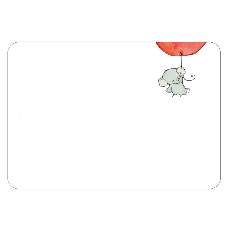 Message Board Magneet Magnetische Note Board Creatieve Magnetische Sticker Uitwisbare Magneet Leren Sticky Note Magnetische Sticker: 26-Elephant
