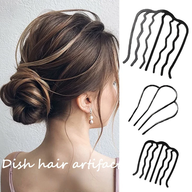 Peine de horquilla de estilo coreano para mujer, herramienta de peinado de Simple, horquilla trenzada, Clip de pelo rizado, adorno