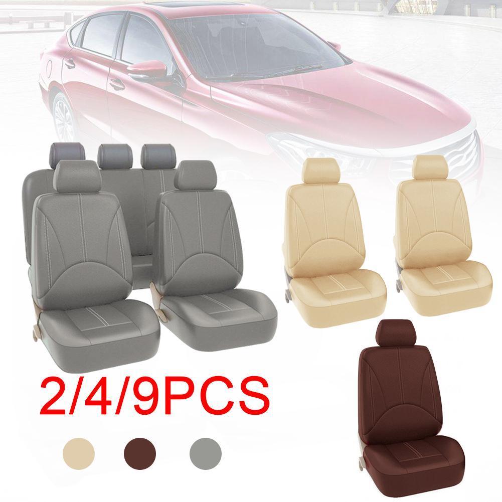 2/4/9pcs Universal Car Seat Covers Auto Protect Covers Accessories Leather PU Covers Comfortable Seat Covers Seat Automotiv B4K6