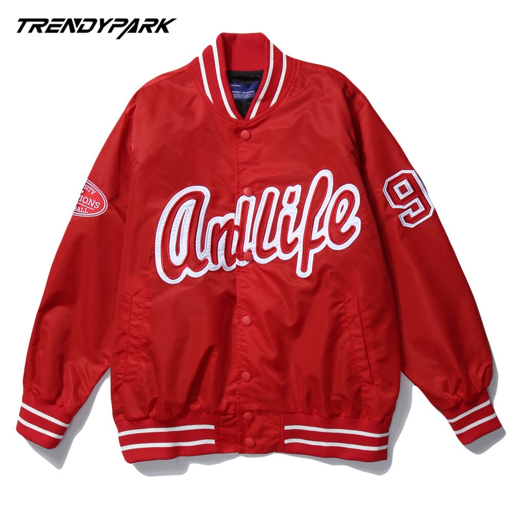 Heren bomberjacks honkbal heren anorak hiphop streetwear jassen heren casual honkbaluniform jassen kleding