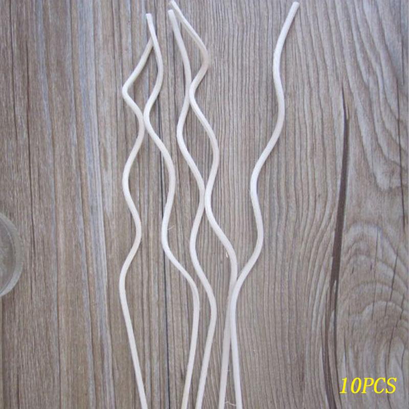 Difusor de caña de madera de ratán para decoración del hogar, accesorio moderno de recambio para difusores de flores, DIY, 10 Uds.