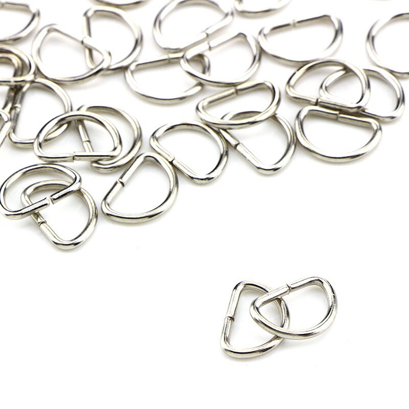 10 sztuk/partia Matal D pierścień D skok pierścień karabińczyk spust Homar klamrami klipy DIY torba części akcesoria 14mm