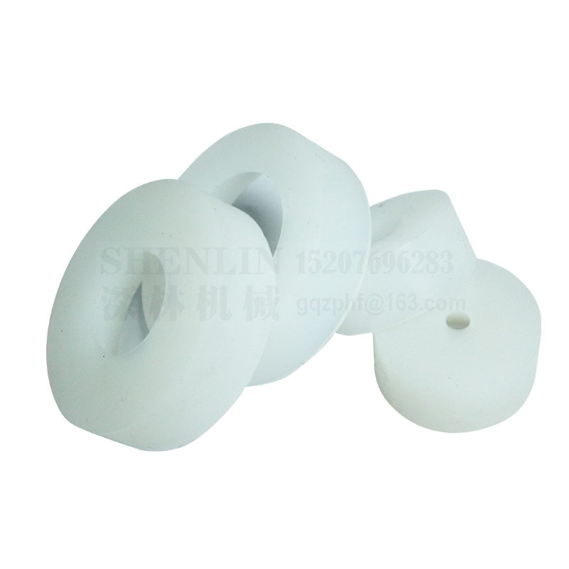 SHENLIN Capping head of capping tool, mandril atornillado, tapón de botella tapón de rosca, cabeza de tapado de silicona, 20-30mm, antidesgaste, blanco