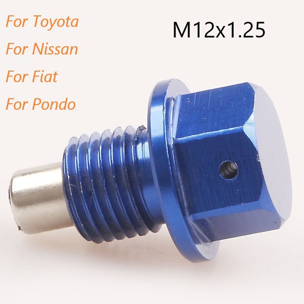 1 Pcs Car Oil Drain Plug M12*1.25 Oil Pan Drain Plug For Toyota-Nissan Fiat Car Magnetic Oil Pan Screw