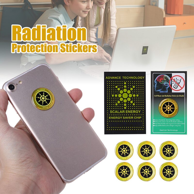 1/6/10 Pcs Radiation Shield Cell Phone Anti-Radiation Sticker Protection for Mobile Phone DOM668