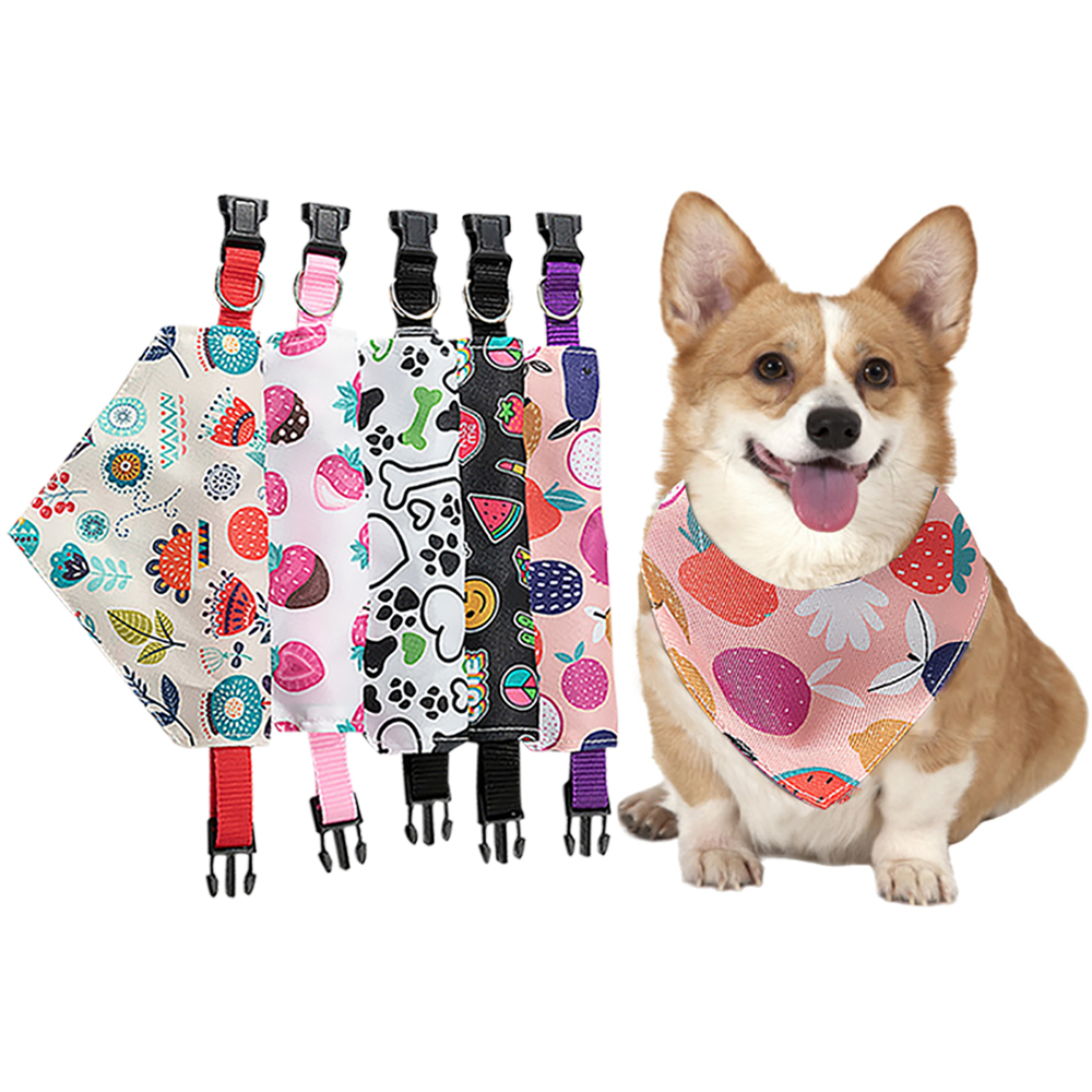 Écharpe de cou réglable en cuir pour animal de compagnie, collier bandana, accessoires pour chiot et chat