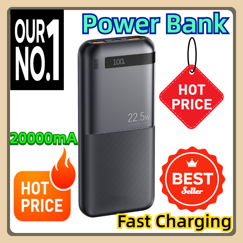 Portable Fast Charging Powerbank Type-C PD20W Qucik Charge Poverbank External Battery Charger 22.5W Power Bank 20000mAh