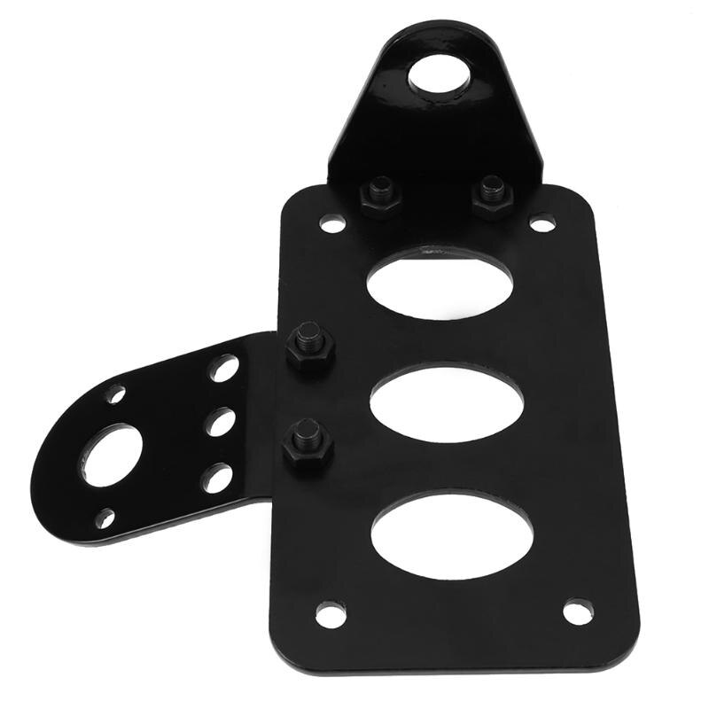 Universal motocicleta Montaje Lateral luz trasera marco soporte de placa de matrícula Retro Metal accesorios de la motocicleta