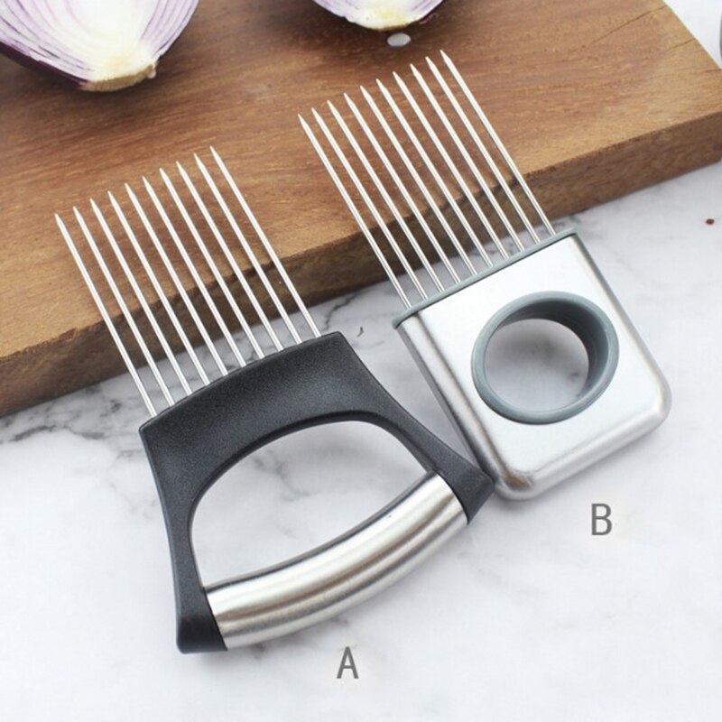 Stainless Steel Onion Cutter Onion Chop Fruit Vegetables Cutter Slicer