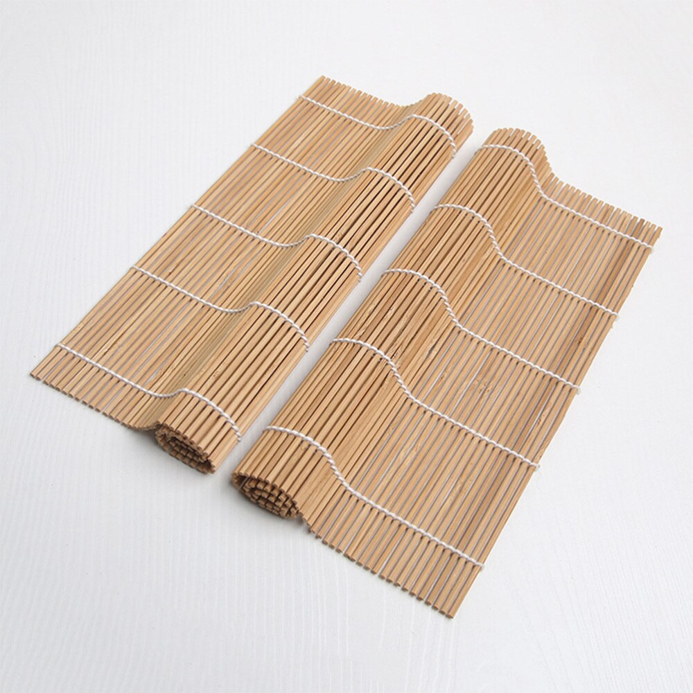 9pcs Bamboo Sushi Making Kit with 2 Rolling Mats 5 Pairs Chopsticks Rice Paddle Rice Spreader